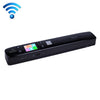 Escáner de mano portátil iScan02 WiFi de doble rodillo para documentos móviles con pantalla LED, compatible con 1050DPI / 600DPI / 300DPI / PDF / JPG / TF (negro)