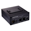 LINEPAUDIO B982 Amplificador de potencia Instrumento Baterista Auricular Monitor Amplificador de señal, Entrada doble XLR (Negro)