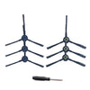 XI270 3 pares de cepillo lateral I258 + destornillador negro G601 para ILIFE V8S / A9 / A7 / X750 / X800 / X787 / X785