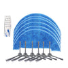 XI293 3 pares de cepillos laterales K614 + 6 piezas K636 trapos + 6 piezas G604 adhesivo mágico adhesivo para ILIFE A4