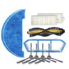 XI299 2 pares de cepillos laterales K614 + 2 trapos I261 + 2 filtros I207 + filtro de efecto inicial I205 + cepillo principal I202 para ILIFE A4