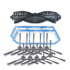 XI229 5 pares de cepillos laterales K614 + 2 filtros de efecto inicial PCS + Juego de cepillos principales I203 para ILIFE A4S