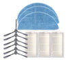 XI239 3 pares de cepillos laterales K614 + 3 filtros I208 + juego de 3 trapos I201 para ILIFE V5S Pro / V50 / V5S
