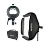 Godox Softbox 60x60 + Adaptador Bowens Para Flash Cabeza Rectangular y Redonda