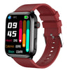 ET210 1.91 pulgadas Pantalla IPS IP67 Reloj inteligente con banda de silicona a prueba de agua, Soporte para monitoreo de temperatura corporal / ECG (Rojo)