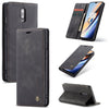 CaseMe-013 Estuche de cuero con tapa horizontal multifuncional con ranura para tarjeta y soporte para Galaxy S10 5G (Negro)