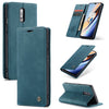 CaseMe-013 Estuche de cuero con tapa horizontal multifuncional con ranura para tarjeta y soporte para Galaxy S10 5G (azul)