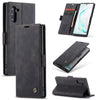 CaseMe-013 Estuche de cuero con tapa horizontal multifuncional con ranura para tarjeta y soporte para Galaxy Note 10 (negro)