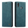 Para Galaxy A10s CaseMe-013 Estuche de cuero con tapa horizontal multifuncional con ranura para tarjeta, soporte y billetera (azul)