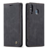 Para Galaxy A40s / M30 CaseMe-013 Estuche de cuero con tapa horizontal multifuncional con ranura para tarjeta, soporte y billetera (negro)