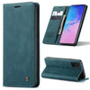 Para Galaxy A91 / S10 Lite CaseMe Estuche multifuncional de cuero con tapa horizontal, con ranura para tarjeta, soporte y billetera (azul)