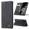 Para Galaxy S20 Plus CaseMe Estuche de cuero con tapa horizontal multifuncional, con ranura para tarjeta, soporte y billetera (negro)