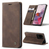 Para Galaxy S20 Ultra CaseMe Estuche de cuero con tapa horizontal multifuncional, con ranura para tarjeta, soporte y billetera (café)