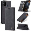 Para Galaxy M31 CaseMe-013 Estuche de cuero con tapa horizontal multifuncional con ranura para tarjeta, soporte y billetera (negro)