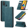Para Galaxy M30S / M21 CaseMe-013 Estuche de cuero con tapa horizontal multifuncional con ranura para tarjeta, soporte y billetera (azul)