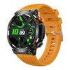 Reloj inteligente Bluetooth con pantalla redonda HT17 de 1,46 pulgadas, soporte para monitoreo de salud y más de 100 modos deportivos (naranja)