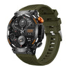 Reloj inteligente Bluetooth con pantalla redonda HT17 de 1,46 pulgadas, soporte para monitoreo de salud y más de 100 modos deportivos (verde)