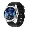 Préstamo DT70 Analógico Digital Dual Display Smart Call Watch (silicona plateada)