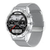 Préstamo DT70 Analógico Digital Dual Display Smart Call Watch (Silver Steel)