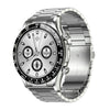 PRUEBA E18 Pro Smart Smart Bluetooth Calling Watch with NFC Función, Color: Black Silver Steel