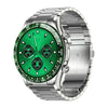 PRUEBA E18 Pro Smart Smart Bluetooth Calling Watch con función NFC, color: acero de plata verde