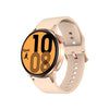 Wear Key DT4+ 1.36 pulgadas HD Pantalla inteligente Reloj con función NFC, color: silicona dorada