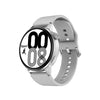 Wear Key DT4+ 1.36 pulgadas HD Pantalla inteligente Reloj con función NFC, color: silicona plateada