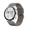 ME88 1.32 pulgadas Monitoreo del sueño Smart Watch (cuero plateado)