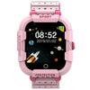 DF75 1.4 pulgadas 4G GPS Posicionamiento Niños Reloj de llamadas inteligente a prueba de agua con función SOS (Rosa)