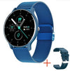 BW0223 Ritmo cardíaco/oxígeno en la sangre/control de la presión arterial Bluetooth Smart Calling Watch, color: malla azul