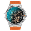 K62 Reloj deportivo inteligente con llamada Bluetooth resistente al agua de 1,43 pulgadas, clima, música, color: naranja