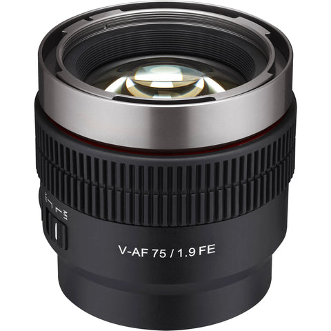 Samyang Cine V-AF 75mm T1.9 Lente Autofoco Full-Frame Para Sony E
