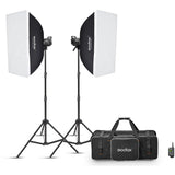 Godox MS200-F Kit Flash Estudio 2 Cabezales de 200Ws