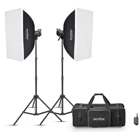 Godox MS200-F Kit Flash Estudio 2 Cabezales de 200Ws
