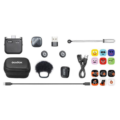 Godox Cube-OP3 Kit 1 Micrófono Inalámbrico Para Osmo Pocket  Hasta 200 metros