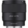 Samyang AF 85mm f/1.8 P FE Lente Para Sony E Full Frame Autofoco