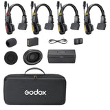 Godox SkyTalk Air 4S Sistema de Intercomunicación Inalámbrico Para 4 Personas