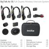 Godox SkyTalk Air 3S Sistema de Intercomunicación Inalámbrico Para 3 Personas