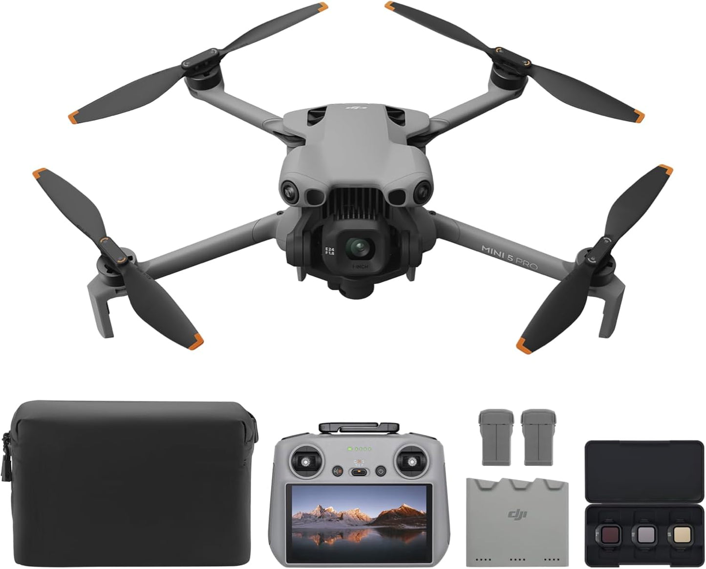 DJI Mini 5 Pro Fly More Combo Plus – Drone 1″ CMOS · 4K/60 fps HDR · Detección de Obstáculos 360° · ActiveTrack 360°