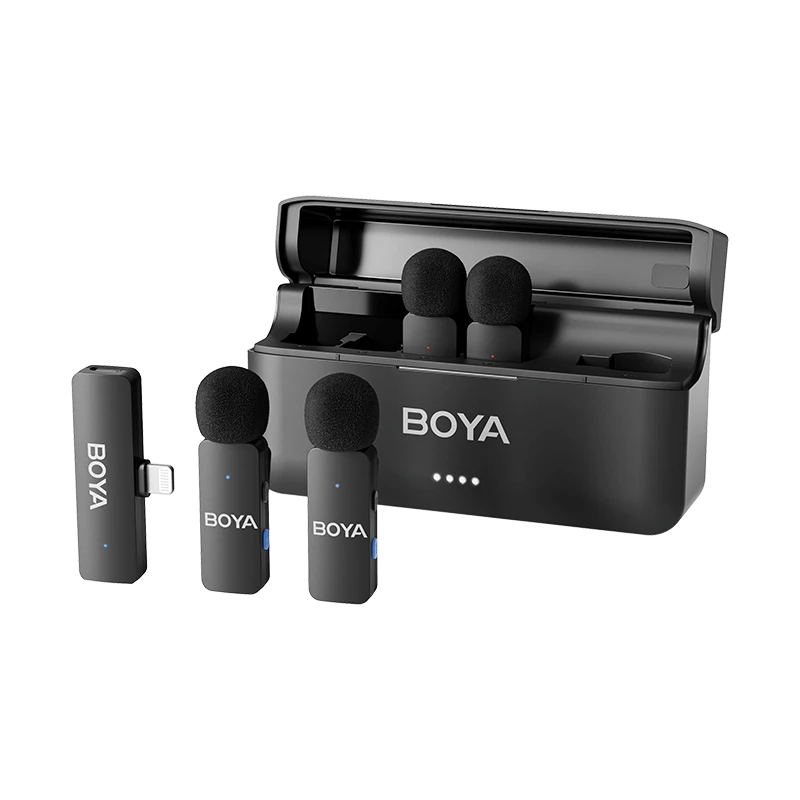 Boya BY-V4D 4 Micrófonos Inalámbricos Conector Lightning