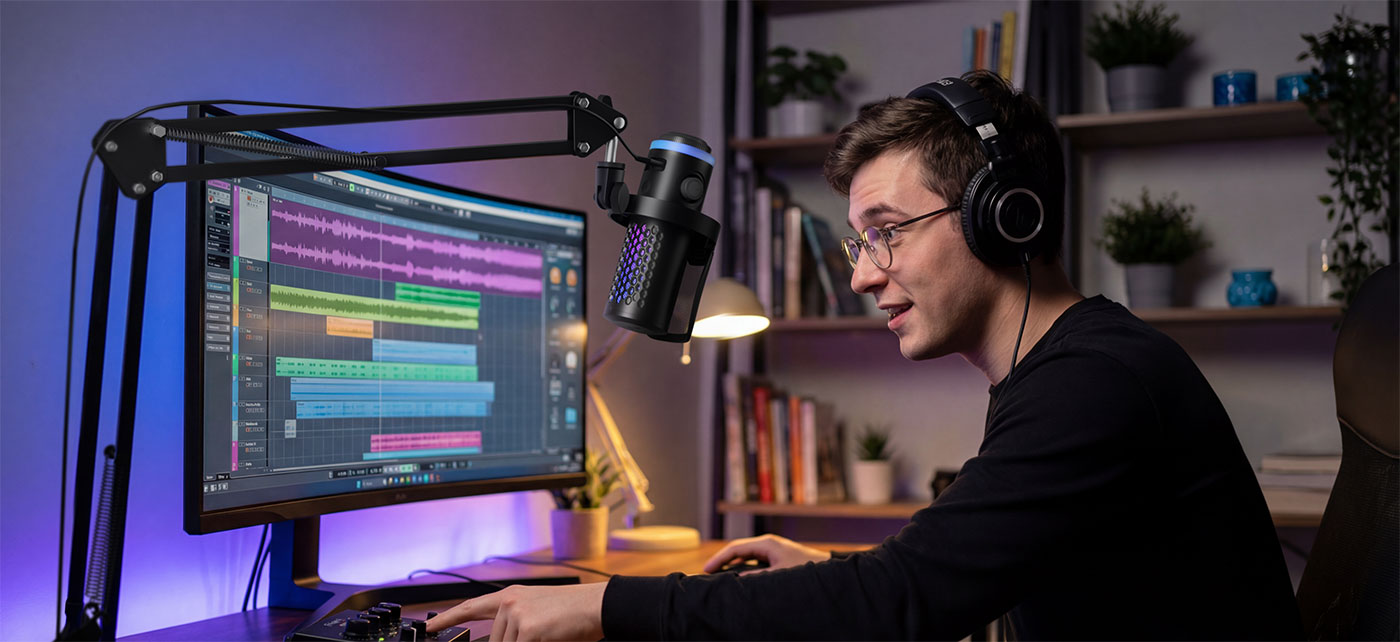 BOYA CastMic G40 – Micrófono USB RGB para Gaming, Streaming y Creación de Contenido