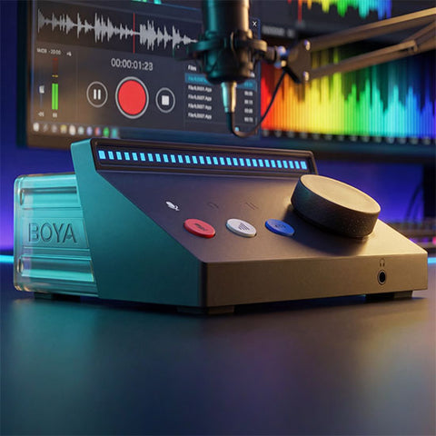 Boya Caster X1 Interfaz de Audio y Mezcladora USB-C