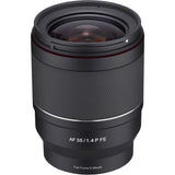 Samyang 35mm f/1.4 P FE Lente Angular Full Frame Para Sony E