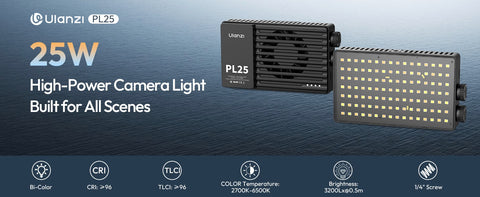 Ulanzi PL25 Luz Led Bicolor Con Controles Simples y Difusor - L156