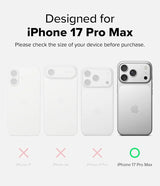 Ringke iPhone 17 Pro Max Case, FUSION BOLD MAGNETIC Matte Treatment, Translucent, Back Cover, Shockproof, TPU Bumper Included, Anti-Slip Texture, Smartphone Case Cover for iPhone Pro Max - Magnetic