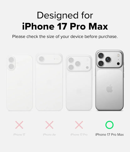 Ringke iPhone 17 Pro Max Case, FUSION BOLD MAGNETIC Matte Treatment, Translucent, Back Cover, Shockproof, TPU Bumper Included, Anti-Slip Texture, Smartphone Case Cover for iPhone Pro Max - Magnetic
