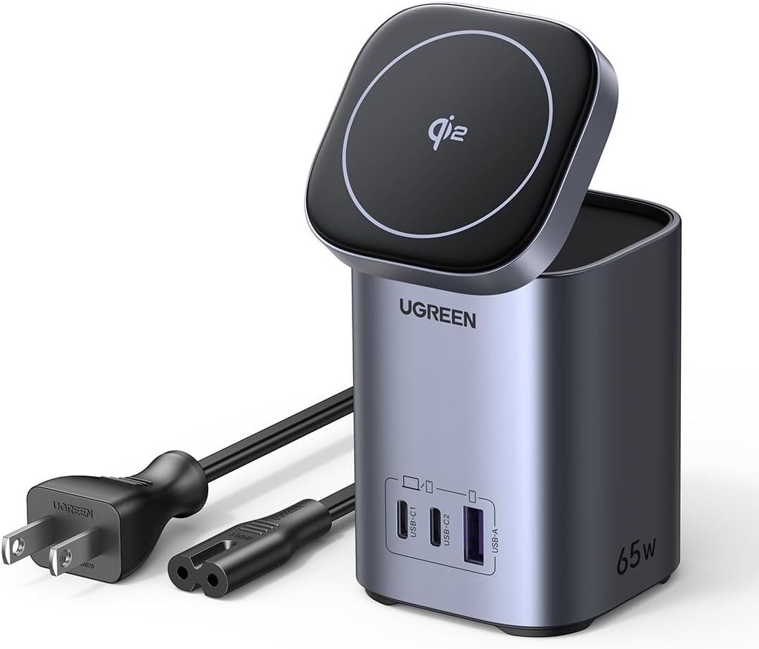 Estación UGREEN Nexode 65W Qi2 vista principal