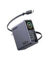 Cargador UGREEN Nexode Pro 160W GaN con cable USB-C retráctil, pantalla y control por app