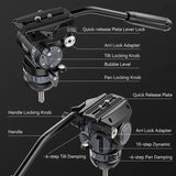 Ulanzi Video Fast Trípode Profesional Rápido Con Cabezal Video Fluidez Ajustable