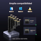 Clonador UGREEN NVMe 20 Gbps compatibilidad